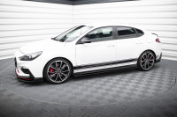 Seitenschweller Ansatz Für V.5 Hyundai I30 N Mk3 / Mk3 FL Hatchback/ Fastback Schwarz Hochglanz