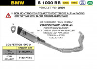 Arrow PISTA Titan Komplettanlage passend für BMW S 1000 RR 19-22 Arrow PISTA Titan Komplettanlage passend für BMW S 1000 RR 19-22