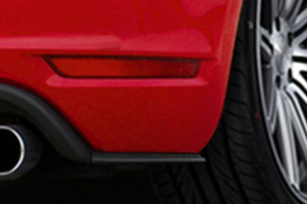 Heckansatz Seitenteile ,flache Ausführung für Seriendiffusor für VW Golf 6 1K