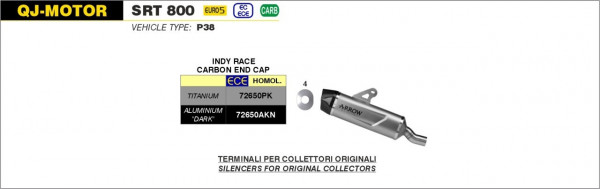 ARROW Indy-Race Titan QJ MOTOR SRT 800 23-24