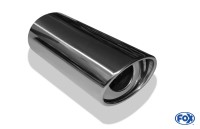 FOX Anschweißendrohr Typ 33 129x106 mm Edelstahl – oval mit Absorber FOX Anschweißendrohr Typ 33 129x106 mm Edelstahl – oval mit Absorber