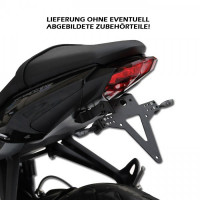 Kennzeichenhalter passend für Triumph Street Triple / Daytona 675R / 765 (13-20) verstellbar + Refle Kennzeichenhalter passend für Triumph Street Triple / Daytona 675R / 765 (13-20) verstellbar + Refle