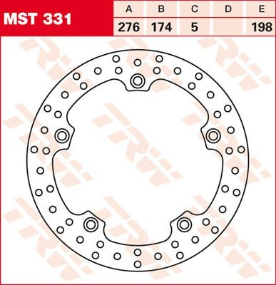 Bremsscheibe starr MST331