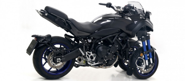 Arrow Thunder Aluminium Schwarz Endschalldämpfer passend für Yamaha MTX 850 Niken