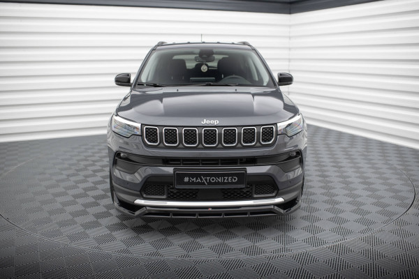 Front Ansatz Für Jeep Compass Limited Mk2 Facelift Schwarz Hochglanz