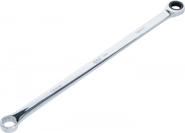 Ratschenring- und Ringschlüssel 16 mm extra lang