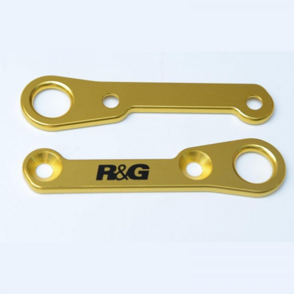 R&G Racing Transporthaken Paar "Gold" Yamaha YZF-R25 / YZF-R3 2014-