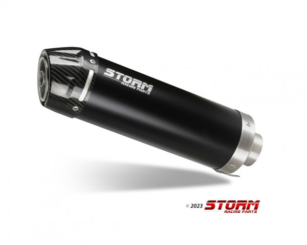 STORM by MIVV GP-C Endschalldämpfer Edelstahl Schwarz passend für Yamaha FZ1 / FZ1 Fazer 06-16