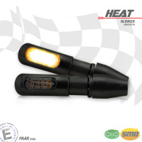 SMD-Blinker Heat schwarz M8 aus Aluminium getönt E-geprüft SMD-Blinker Heat schwarz M8 aus Aluminium getönt E-geprüft