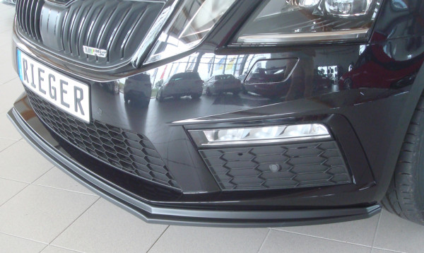 Rieger Spoilerschwert matt schwarz für Skoda Octavia RS (5E) Combi 02.17- (ab Facelift)
