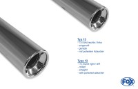 FOX Endschalldämpfer passend für Toyota Celica T23 - 1x90 Typ 13 rechts/links FOX Endschalldämpfer passend für Toyota Celica T23 - 1x90 Typ 13 rechts/links