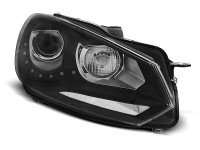 Scheinwerfer True DRL Black passend für VW Golf 6 10.08–12 Scheinwerfer True DRL Black passend für VW Golf 6 10.08–12