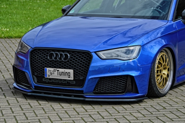 CUP Spoilerschwert Frontspoilerlippe Cuplippe für Audi RS3 8V Sportback ABE