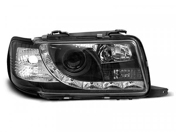 Scheinwerfer Tageslicht schwarz passend für Audi 80 B4 09.91-04.96