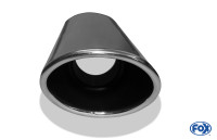 FOX Anschweißendrohr Typ 44 Edelstahl Endrohr oval 106x71 mm FOX Anschweißendrohr Typ 44 Edelstahl Endrohr oval 106x71 mm