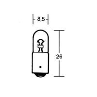 LAMPE T4W 12V 4W Kugelbirnchen passend für Motorrad LAMPE T4W 12V 4W Kugelbirnchen passend für Motorrad