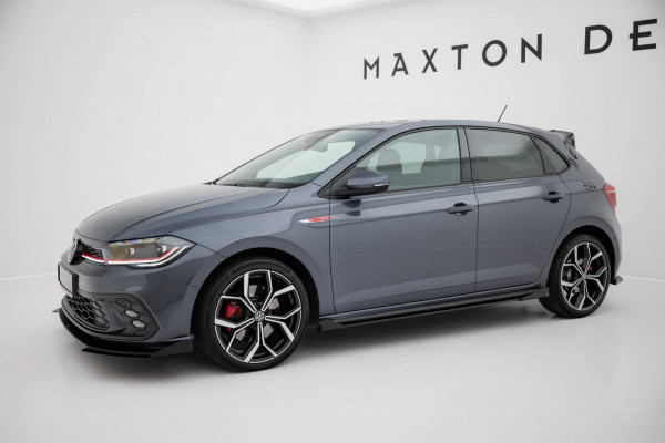 Seitenschweller Flaps Für VW Polo GTI Mk6 Facelift Schwarz Hochglanz