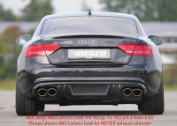 Rieger Heckeinsatz matt schwarz für Audi A5 (B8/B81) Sportback 06.07-07.11 (bis Facelift) Ausführung: Schwarz matt