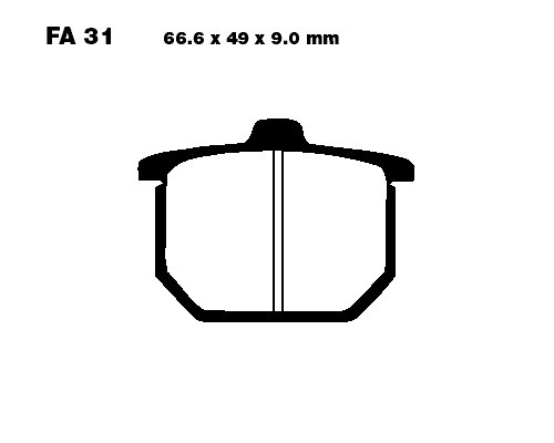 EBC-FA31 (FA29 / 30 / 31 sind identisch) (=11,10,9mm)