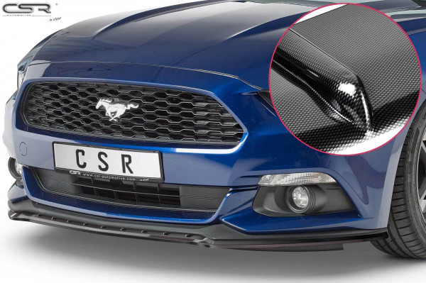 Cup-Spoilerlippe mit ABE für Ford Mustang VI CSL448-C Carbon Look Hochglanz