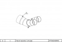 MIVV Krümmerrohr passend für Aprilia RS 660 MIVV Krümmerrohr passend für Aprilia RS 660