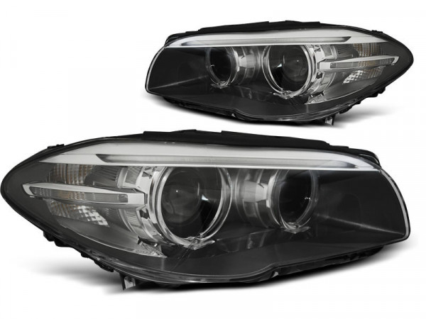 Xenon Scheinwerfer Angel Eyes LED DRL schwarz passend für BMW F10, f11 10-07.13