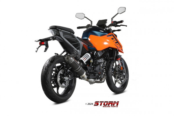 STORM By MIVV GP-C Edelstahl Schwarz KTM DUKE 125 24-