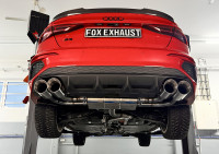 FOX Halbanlage Edelstahl Auspuff passend für Audi S3 GY Limousine ab 2020 FOX Halbanlage Edelstahl Auspuff passend für Audi S3 GY Limousine ab 2020
