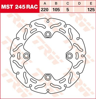 Bremsscheibe starr MST245RAC