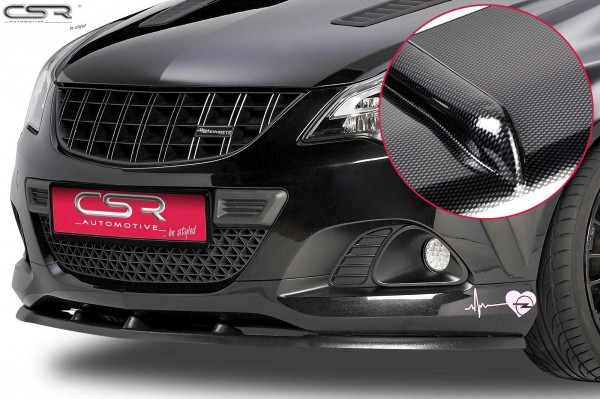 Cup-Spoilerlippe Carbon Look mit ABE für Opel Corsa D OPC CSL129-C