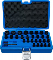 Spiral-Profil-Steckschlüssel-Satz / Schraubenausdreher 32-tlg. Spiral-Profil-Steckschlüssel-Satz / Schraubenausdreher 32-tlg.