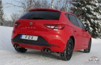 FOX Endschalldämpfer passend für Seat Leon 5F - 2x80 Typ 25 rechts/links FOX Endschalldämpfer passend für Seat Leon 5F - 2x80 Typ 25 rechts/links