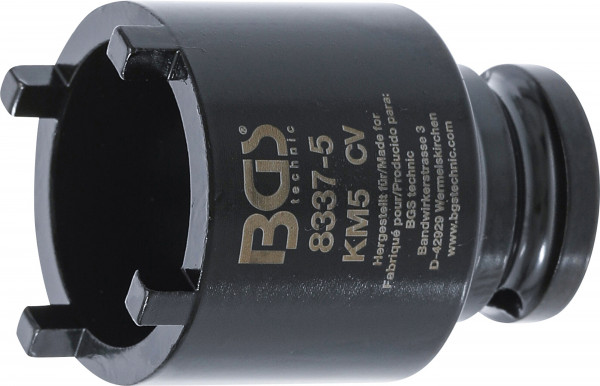 BGS Nutmutternschlüssel KM5 mit außenliegenden Zapfen