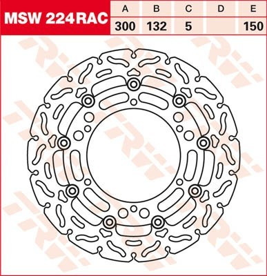 Bremsscheibe schwimmend MSW224RAC