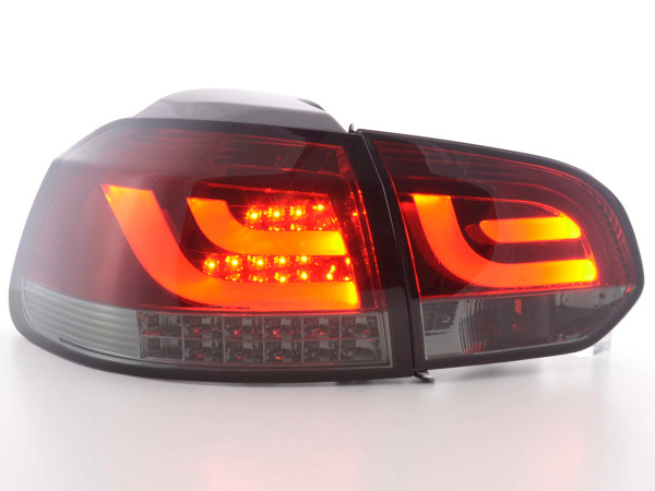 LED Rückleuchten Set VW Golf 6 Typ 1K 2008 bis 2012 rot/schwarz mit Led Blinker