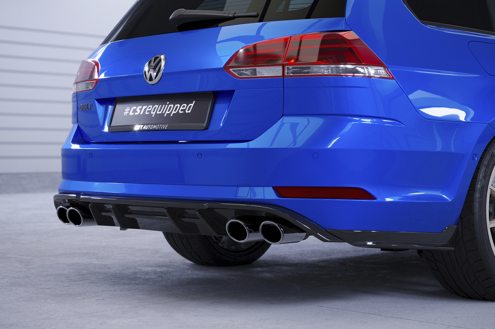 Racing Heckansatz Diffusor für VW Golf 7 R Variant Vorfacelift