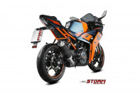 STORM BY MIVV GP Endschalldämpfer Edelstahl schwarz passend für KTM RC 390 21-23 STORM BY MIVV GP Endschalldämpfer Edelstahl schwarz passend für KTM RC 390 21-23