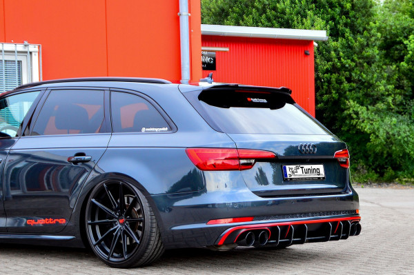 Gefräster Heckansatz aus ABS passend für Audi S4 B9