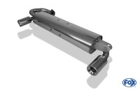 FOX Endschalldämpfer passend für Toyota MR2 W2 2,0l 16V – quer Ausgang rechts/links 1x90 Typ 13 FOX Endschalldämpfer passend für Toyota MR2 W2 2,0l 16V – quer Ausgang rechts/links 1x90 Typ 13