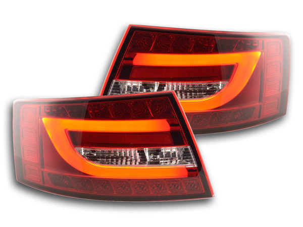 LED Rückleuchten Set Lightbar Audi A6 4F Limo 04-08 rot/klar