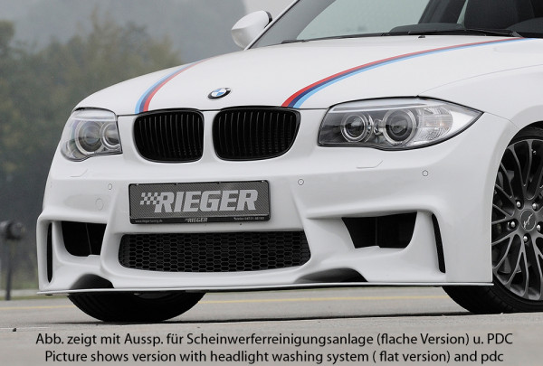 Rieger Spoilerstoßstange für BMW 1er E87 (187 / 1K2/1K4) Lim. 09.04-08.11