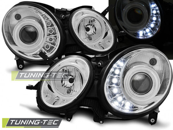 Scheinwerfer Xenon Daylight chrom passend für Mercedes W211 E-Klasse 03.02-04.06