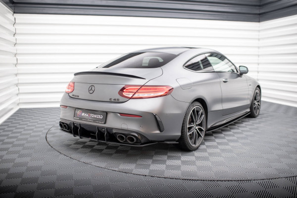 Street Pro Heck Ansatz Flaps Diffusor Für Mercedes-AMG C43 Coupe C205 Facelift