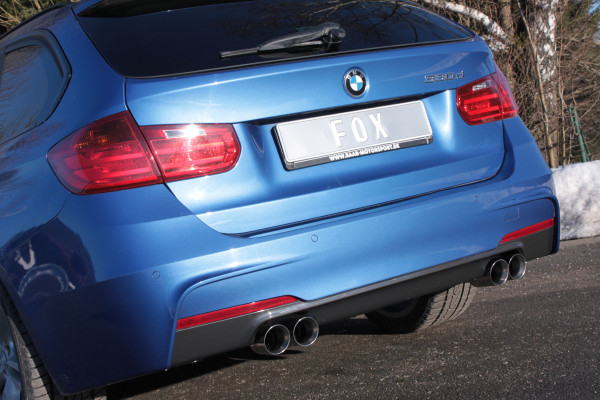 FOX Endschalldämpfer passend für BMW F30/31 330d 3,0l D 190/210kW – Ausgang rechts/links Typ 16