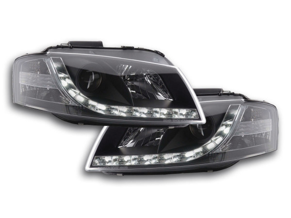 Scheinwerfer Set Daylight LED Tagfahrlicht Audi A3 Typ 8P 03-08 schwarz