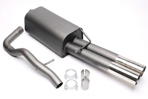 TA Technix Sportendschalldämpfer 2x76mm passend für VW Bora 1J