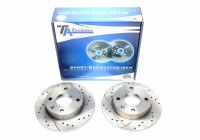 TA Technix Sport Bremsscheiben Satz Vorderachse passend für Ford Escort, Fiesta, Courier, Orion TA Technix Sport Bremsscheiben Satz Vorderachse passend für Ford Escort, Fiesta, Courier, Orion