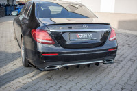Spoiler CAP Für Mercedes-Benz E-Klasse W213 AMG-Line Schwarz Hochglanz