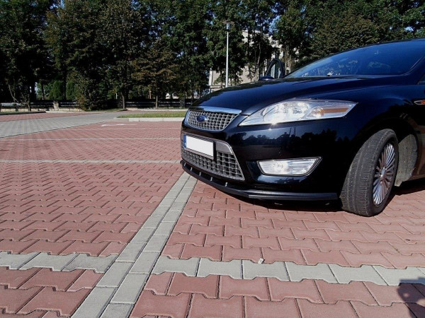 Front Ansatz Für FORD MONDEO MK4 Vor Facelift Schwarz Hochglanz