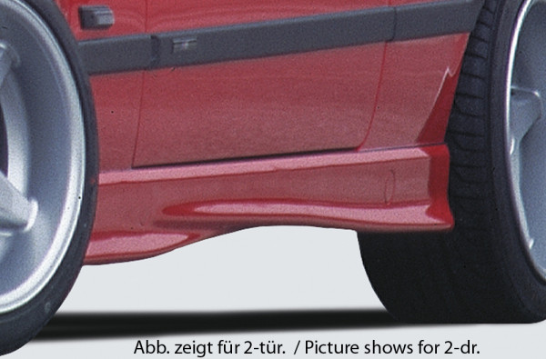 Rieger Seitenschweller links matt schwarz für BMW 3er E36 Touring